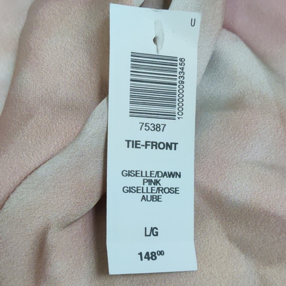 Aritzia Wilfred Tie Dye Tie Front Crop Top Size L - Picture 8 of 9